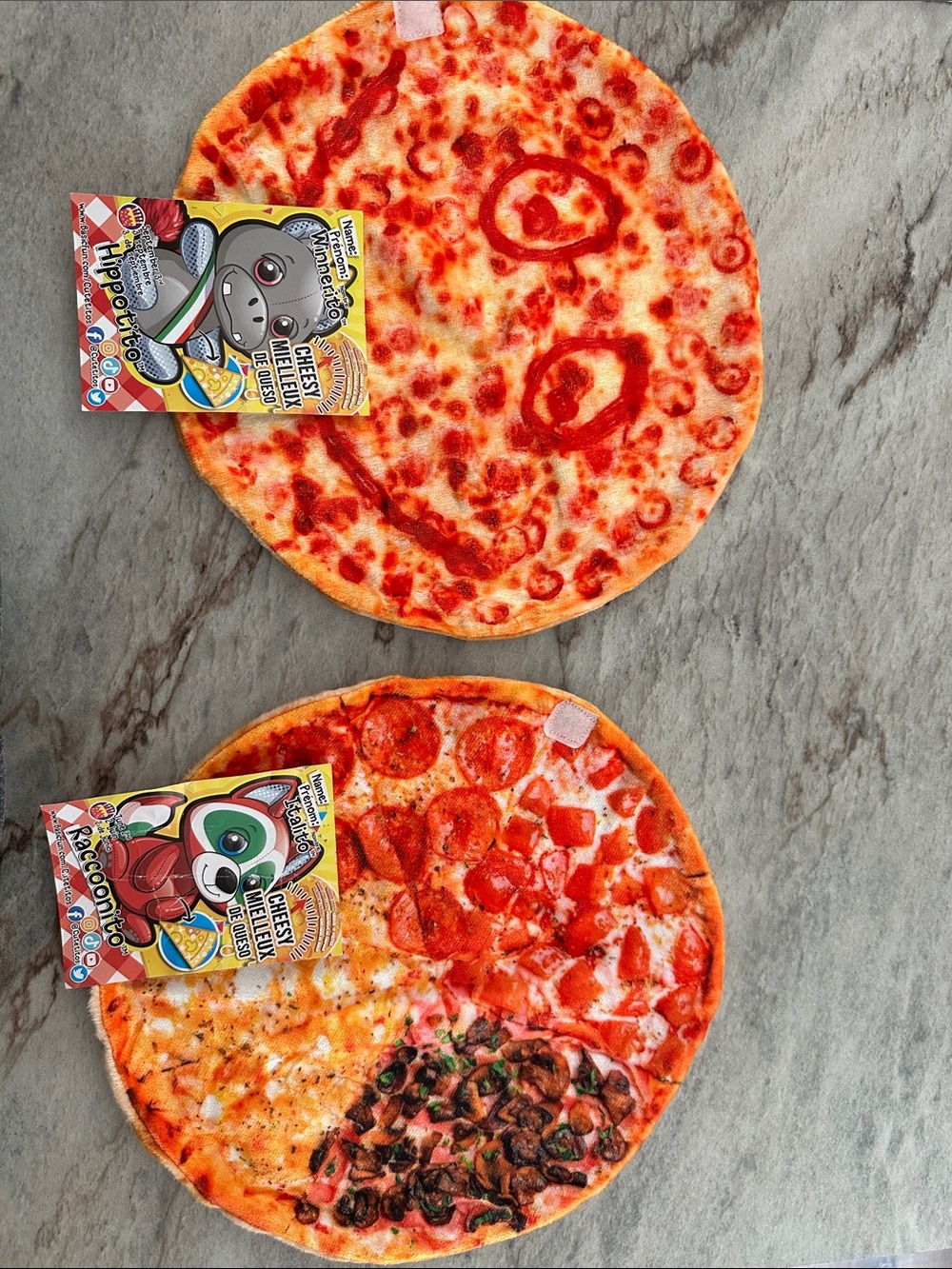 Cuteitos Pizzaitos Spare Blankets & ID Cards